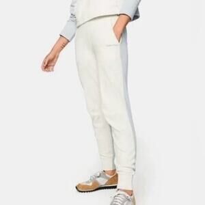 NWT Outdoor Voices Sz XS Soft Cotton Jogger Sweatpants Gray Ivory Pants Lounge